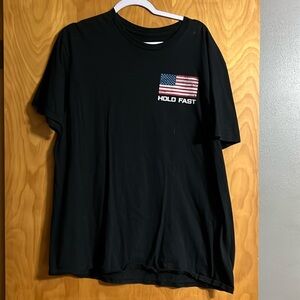 Hold Fast America Flag design  on back and on front size xl